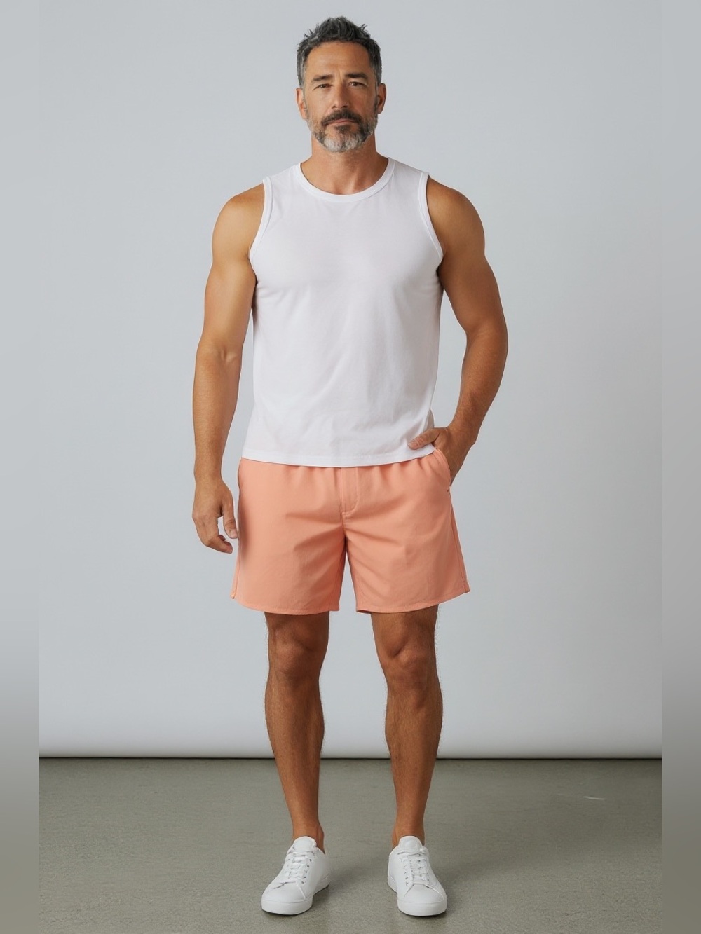 DSG Men’s 6" Agility Athletic Shorts — Peach